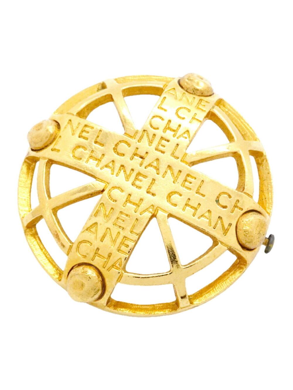 Chanel Circle Design Brooch Metal #288030C65B